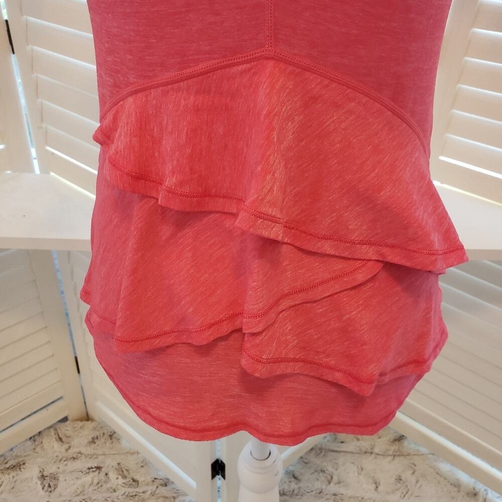 LULULEMON HUSTLE TANK WITH RUFFLE BACK SIZE SMALL - Picture 3 of 5